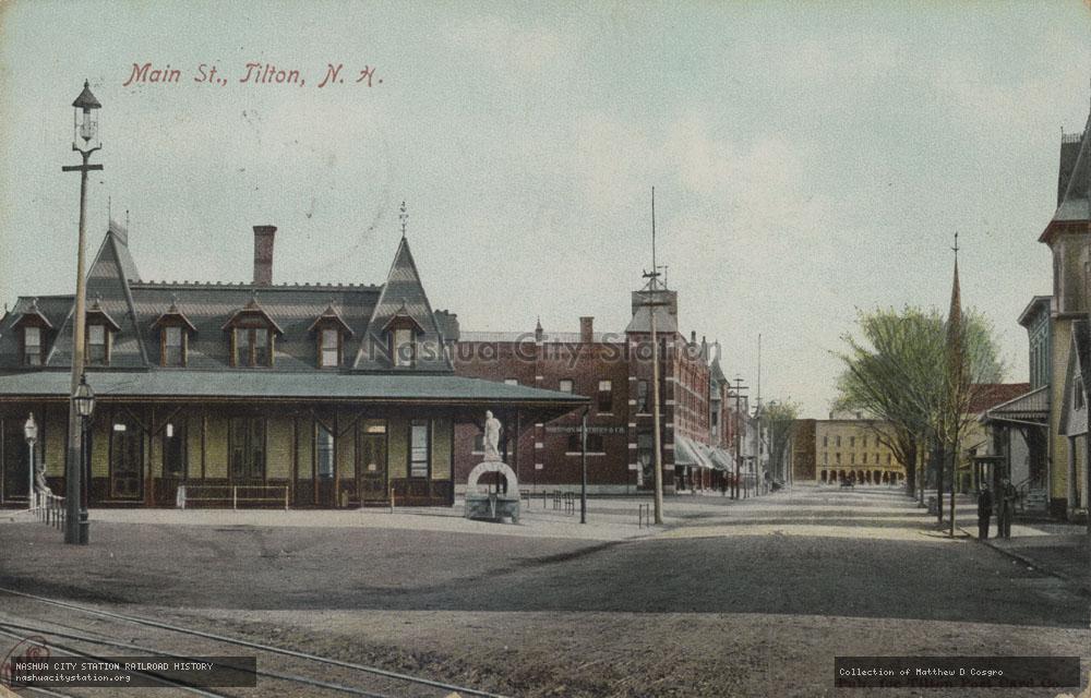 Postcard: Main Street, Tilton, New Hampshire